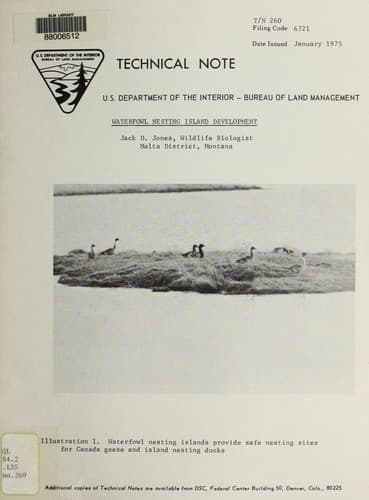 Tapa de Waterfowl nesting island development