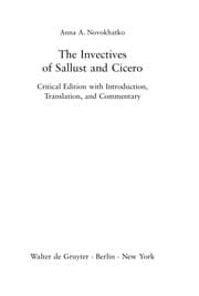 Tapa de The invectives of Sallust and Cicero