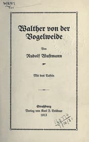 Tapa de Walther von der Vogelweide