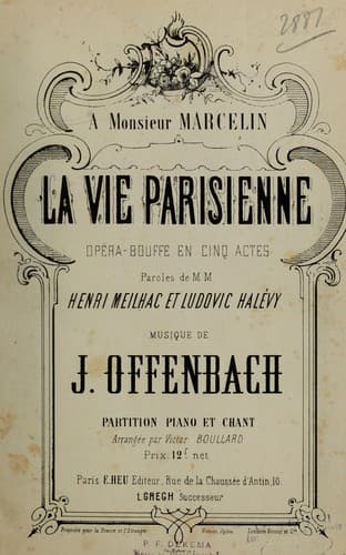 Tapa de La vie parisienne