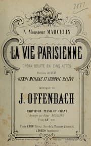 Tapa de La vie parisienne