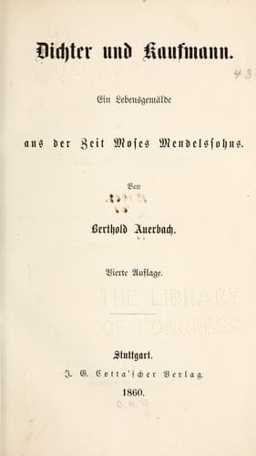 Tapa de Dichter und kaufmann