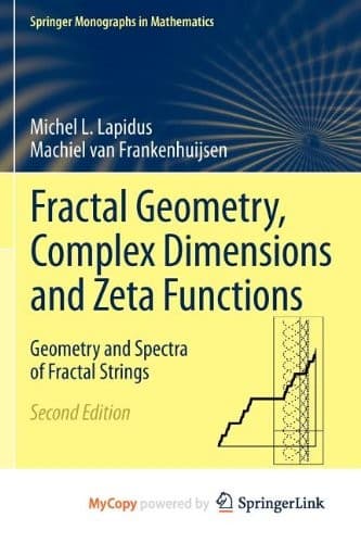 Tapa de Fractal Geometry, Complex Dimensions and Zeta Functions