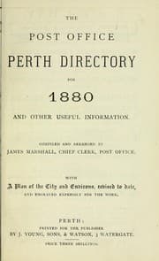 Tapa de The Post Office Perth directory, for ...