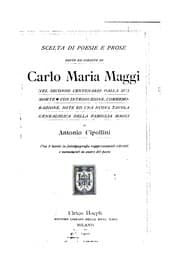 Tapa de Scelta di poesie e prose edite ed inedite