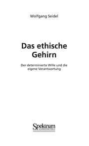 Tapa de Das ethische Gehirn