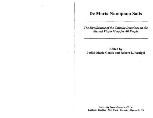 Tapa de De Maria numquam satis