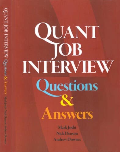 Tapa de Quant job interview
