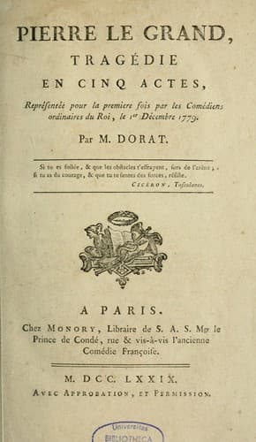 Tapa de Pierre le Grand