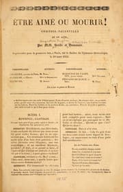Tapa de Être aimé ou mourir!