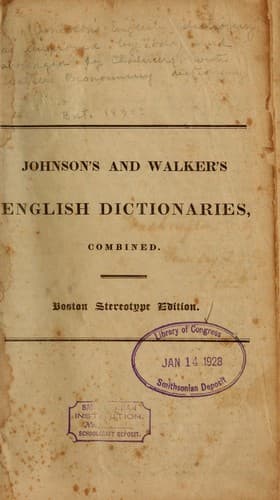 Tapa de English dictionary