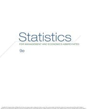 Tapa de Statistics for management and economics, abbreviated