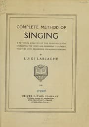 Tapa de Complete method of singing