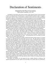 Tapa de Declaration of Sentiments