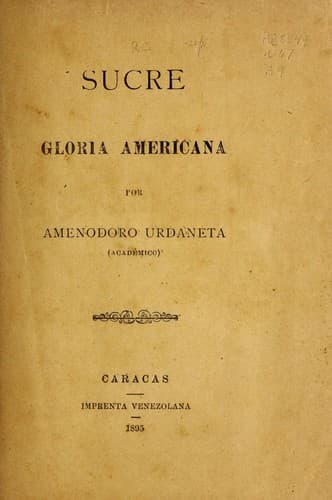 Tapa de Sucre, gloria americana