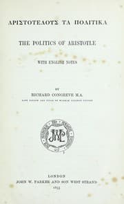 Tapa de The politics of Aristotle