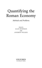 Tapa de Quantifying the Roman economy