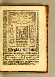 Tapa de Regla christiana breue