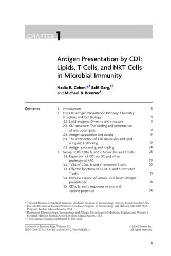 Tapa de Advances in immunology..