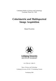 Tapa de Colorimetric and multispectral image acquisition