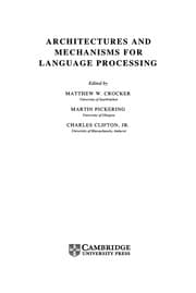 Tapa de Architectures and Mechanisms for Language Processing
