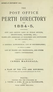 Tapa de The Post Office Perth directory, for ...
