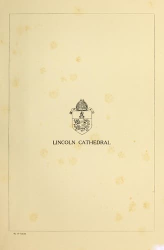 Tapa de Lincoln cathedral