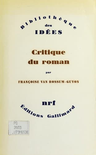 Tapa de Critique du roman