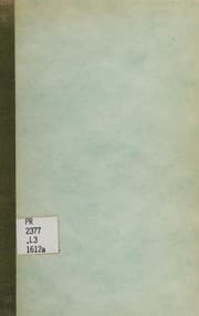 Tapa de Lachrimae lachrimarum