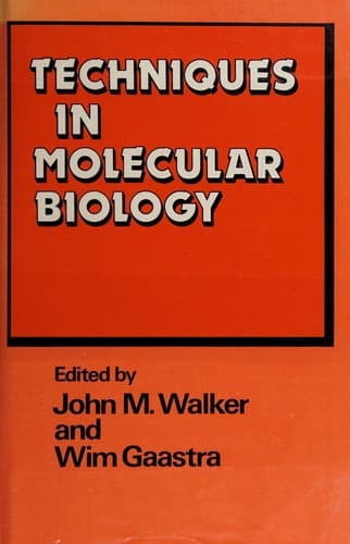 Tapa de Techniques in molecular biology