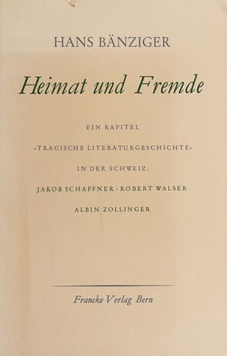 Tapa de Heimat und Fremde