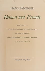 Tapa de Heimat und Fremde