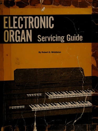 Tapa de Electronic organ servicing guide