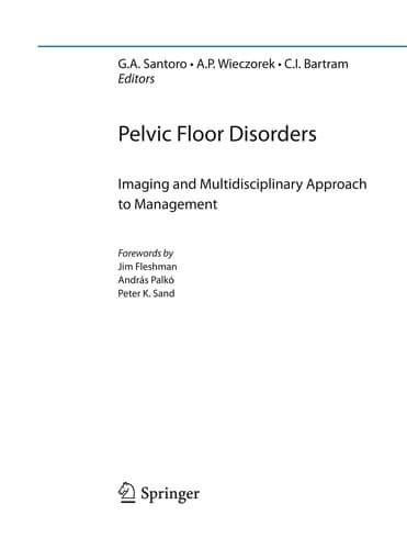 Tapa de Pelvic Floor Disorders