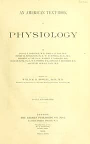 Tapa de An American text-book of physiology