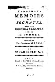 Tapa de Xenophon's Memoirs of Socrates.  With the defence of Socrates, before his judges