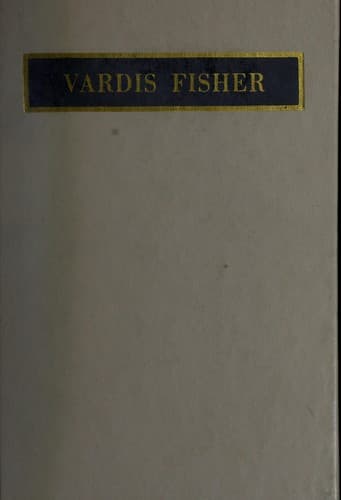 Tapa de Vardis Fisher