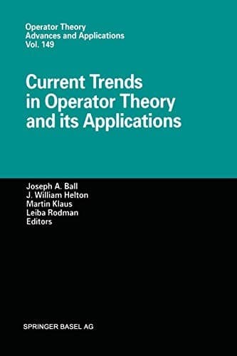 Tapa de Current Trends in Operator Theory and its Applications