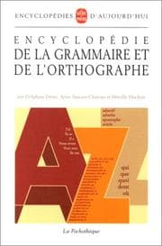 Tapa de Encyclopédie de la grammaire et de l'orthographe