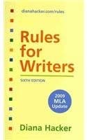 Tapa de Rules for Writers with 2009 MLA Update & i-cite & Extra Help for ESL Writers & MLA Quick Reference Card & APA Quick Reference Card