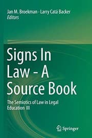 Tapa de Signs In Law - A Source Book