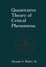 Tapa de Quantitative theory of critical phenomena