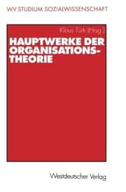 Tapa de Hauptwerke der Organisationstheorie