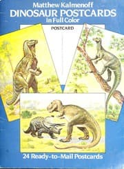Tapa de Dinosaur Postcards in Full Color
