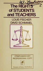 Tapa de The rights of students and teachers