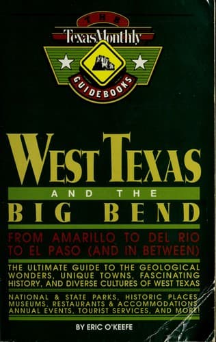 Tapa de West Texas and the Big Bend