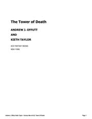 Tapa de The tower of death