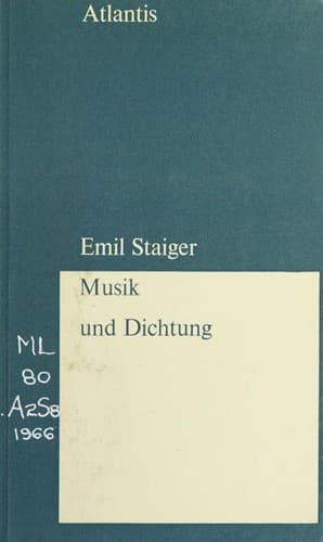 Tapa de Musik und Dichtung.