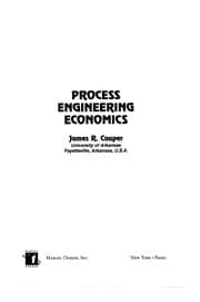 Tapa de Process engineering economics