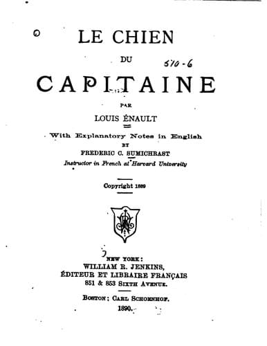 Tapa de Le chien du capitaine